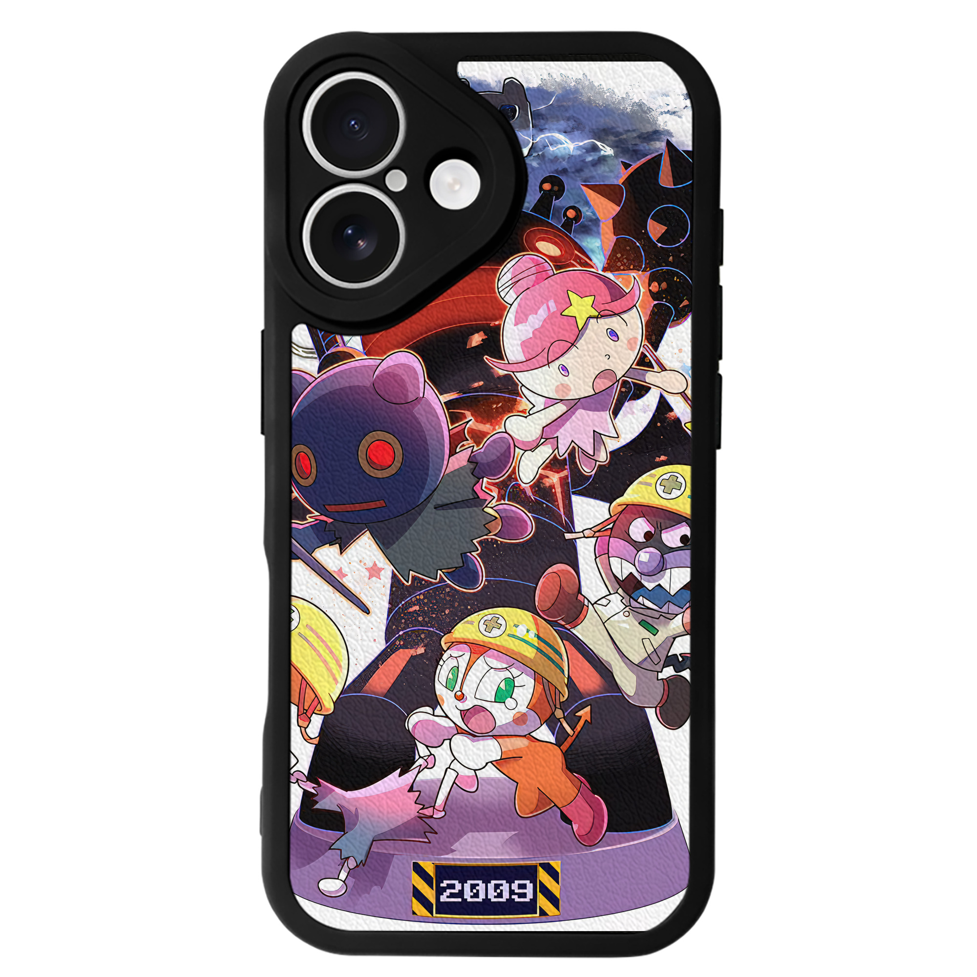 （画像用） アンパンマン Anpanman 【iPhone 16シリーズ対応】シリコンスマホケース（レザー調） 材質：シリコン